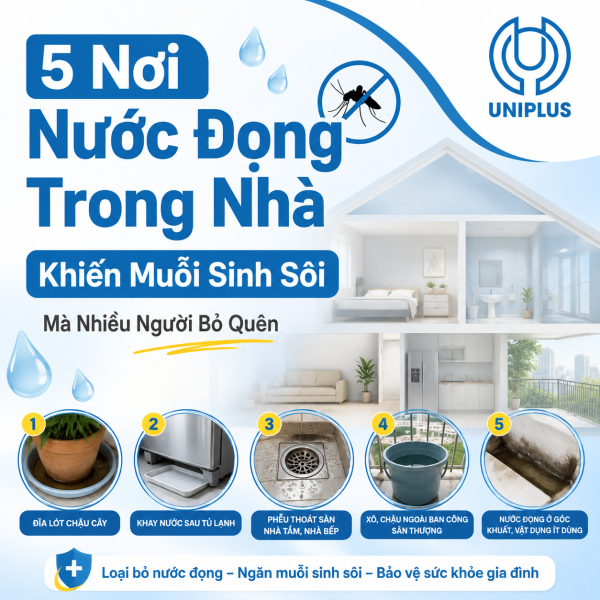 5 nơi nước đọng trong nhà khiến muỗi sinh sôi mà nhiều người bỏ quên 5 nơi nước đọng trong nhà khiến muỗi sinh sôi mà nhiều người bỏ quên