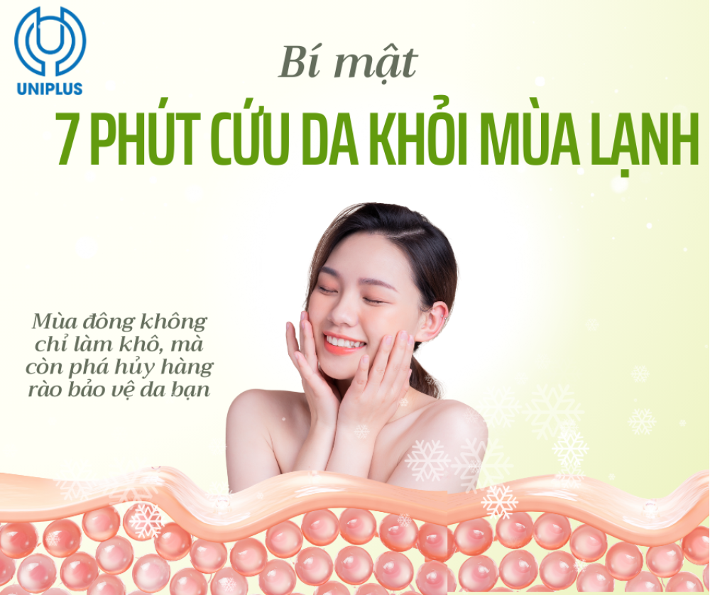 BÍ MẬT 7 PHÚT: Cứu Làn Da Khỏi Mùa Đông Khốc Liệt 