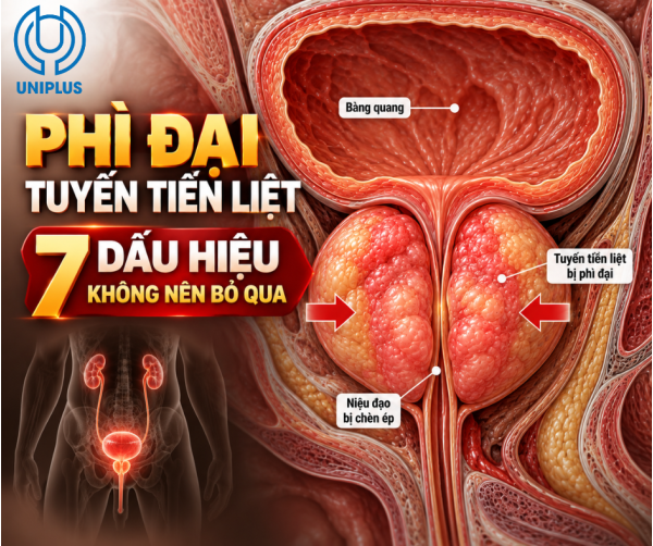 Phì đại tuyến tiền liệt: 7 dấu hiệu nam giới không nên bỏ qua Phì đại tuyến tiền liệt: 7 dấu hiệu nam giới không nên bỏ qua
