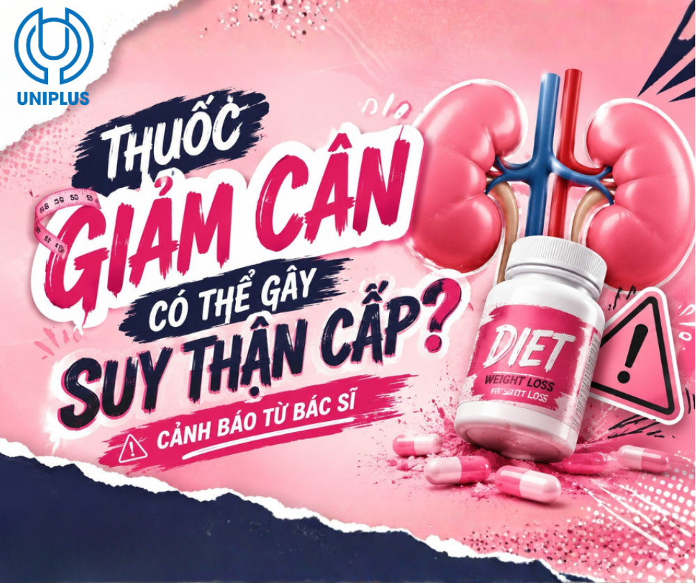 Thuốc Giảm Cân Có Thể Gây Suy Thận Cấp? 4 Cơ Chế Nguy Hiểm Cần Biết