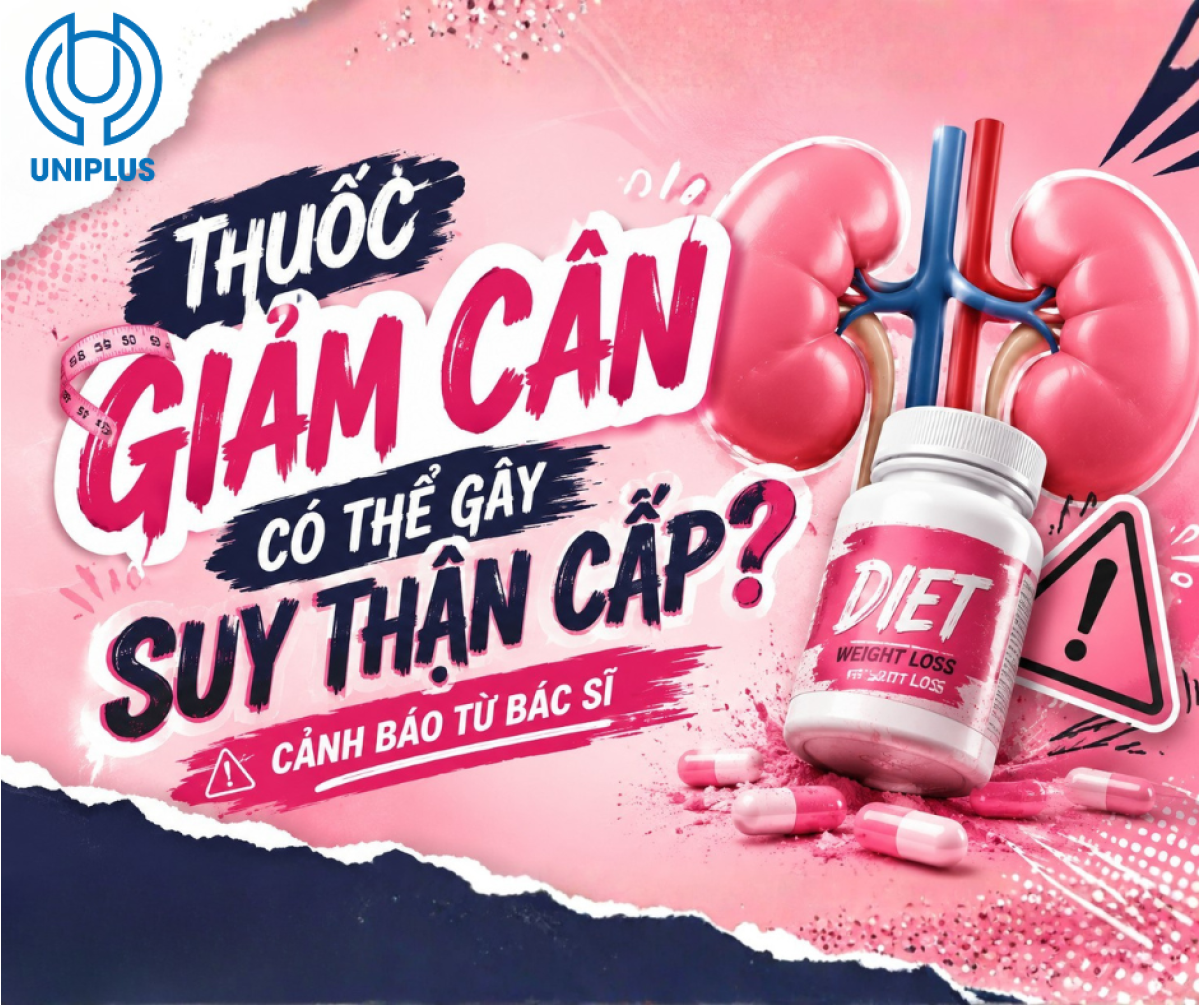 Thuốc Giảm Cân Có Thể Gây Suy Thận Cấp? 4 Cơ Chế Nguy Hiểm Cần Biết