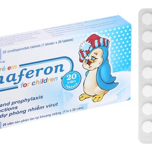Dự phòng và hỗ trợ điều trị nhiễm virut  Anaferon ( 20 viên/ hộp ) 