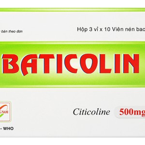 Thuốc điều trị mạch máu não  Baticolin 500mg ( hộp 30 viên ) 