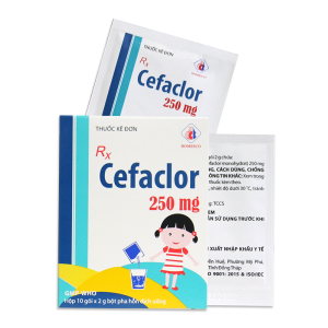 Thuốc kháng sinh  Cefaclor 250mg ( hộp 10 gói )