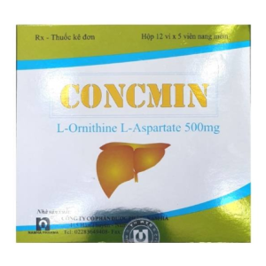 Thuốc giải độc gan  Concmin 500mg ( 12 vỉ x 5 viên ) 