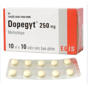 Thuốc Dopegyt 250mg  điều trị tăng huyết áp (10 vỉ x 10 viên)