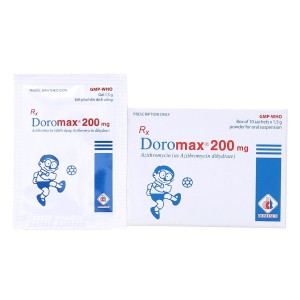 Kháng sinh bột hỗn dịch  Doromax 200mg ( hộp 10 gói ) 