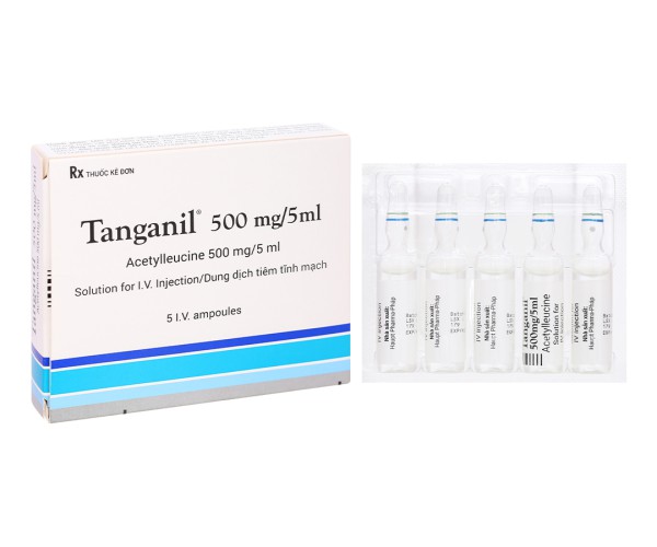 Dung dịch tiêm điều trị chóng mặt  Tanganil 500mg/5ml ( hộp 5 ống ) 