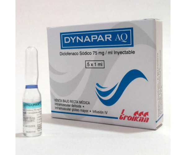 Thuốc tiêm giảm đau trong điều trị gút và xương khớp  Dynapar AQ 75mg ( hộp 5 ống ) 
