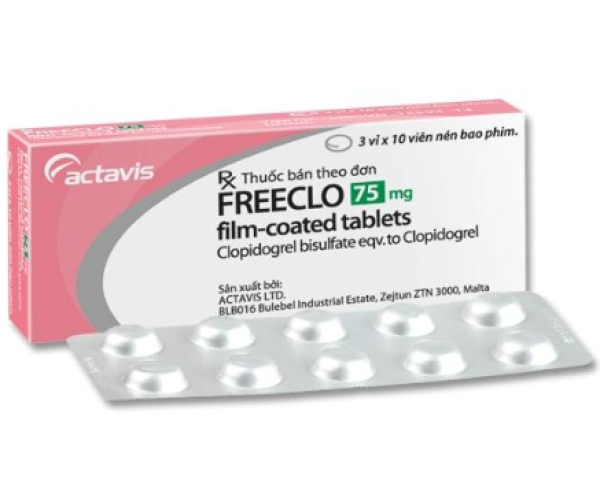 Thuốc phòng ngừa huyết khối  Freeclo 75mg Actavis ( hộp 30 viên ) 