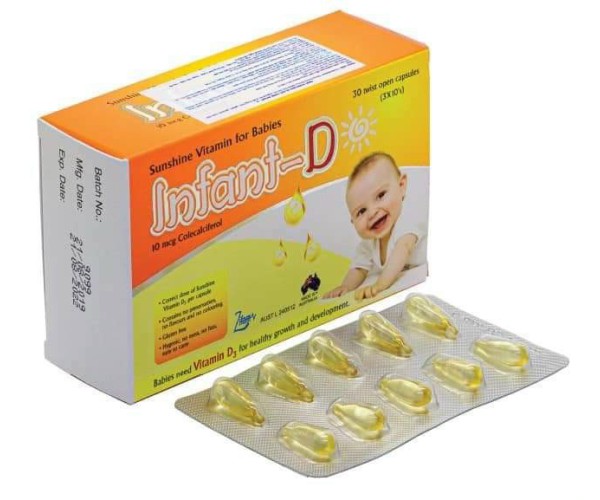 Viên uống bổ sung Vitamin D  Infant-D ( vỉ 30 viên ) 