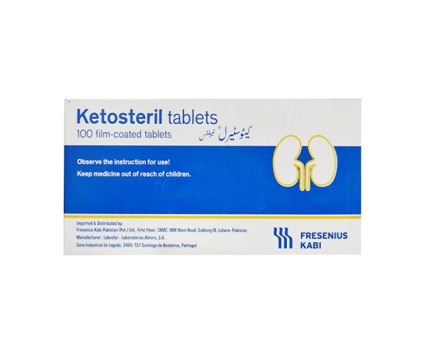 Phòng và điều trị bệnh suy thận mạn  ketosterin tab 600mg ( 5 vỉ x 20 viên ) 