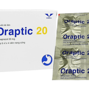 Thuốc điều trị loét dạ dày  Oraptic 20 ( hộp 5 vỉ x 4 viên ) 