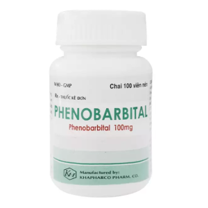 Thuốc điều trị động kinh  Phenobarbital 100mg ( lọ 100 viên ) 