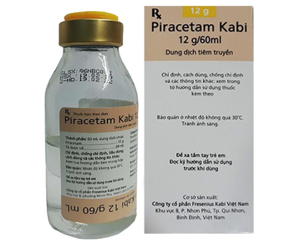 Dung dịch truyền  Piracetam Kabi 12g/60ml 