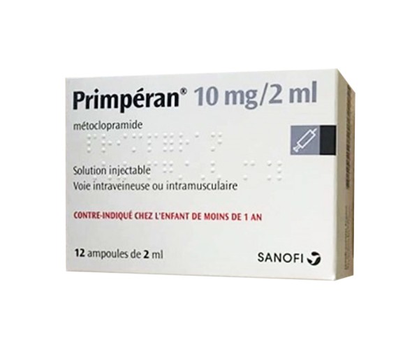 Thuốc tiêm chống nôn  Primpéran 10mg/2ml ( hộp 12 ống ) 