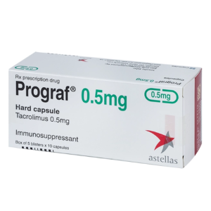 Thuốc ức chế miễn dịch Prograf 0.5mg 