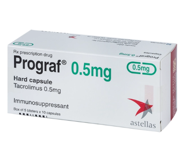 Thuốc ức chế miễn dịch Prograf 0.5mg 