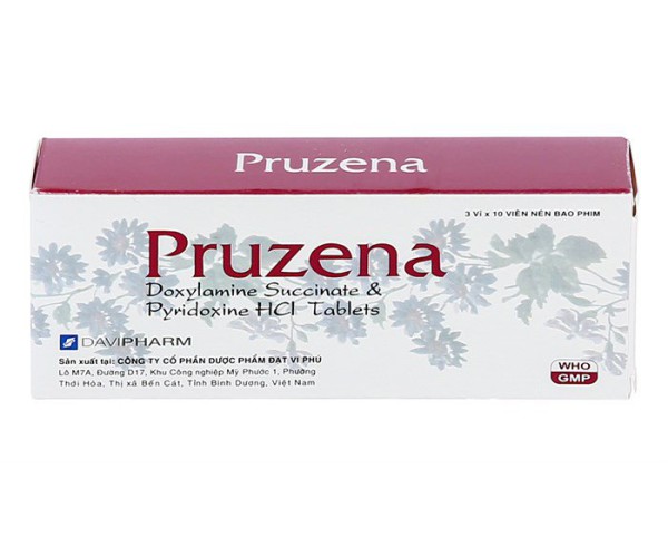 Thuốc giảm nôn nghén cho phụ nữ mang thai  Pruzena (3 vỉ x 10 viên/hộp) 