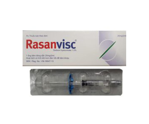 Thuốc điều trị thoái hóa khớp  Rasanvisc Plus  20mg/2ml