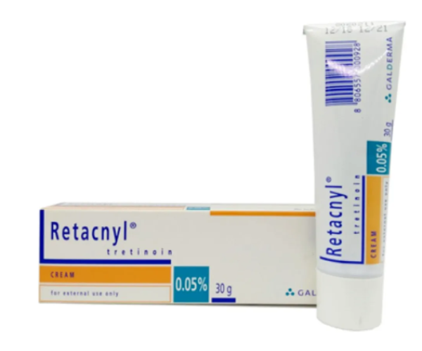 Thuốc dùng ngoài điêu trị mụn  Retacnyl Tretinoin Cream 0.05% (30g)