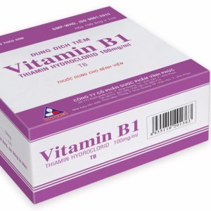 Dung dịch tiêm truyền  Vitamin B1 100mg/ml Vĩnh Phúc ( Hộp 100 ống) 