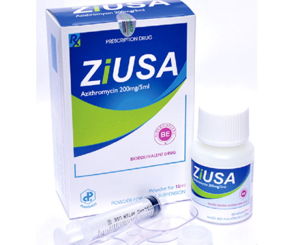 Thuốc kháng sinh  Ziusa 200mg/5ml 