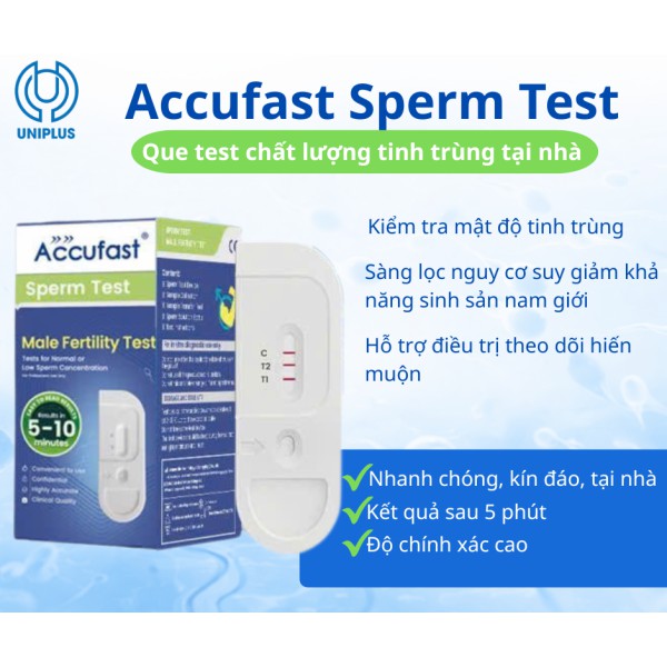Que test tinh trùng Accufast Sperm Test 