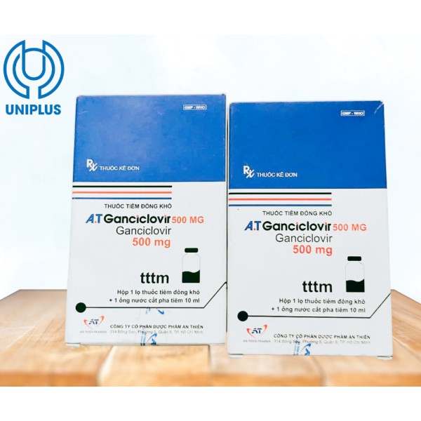 Dung dịch tiêm truyền A.T Ganciclovir 500mg