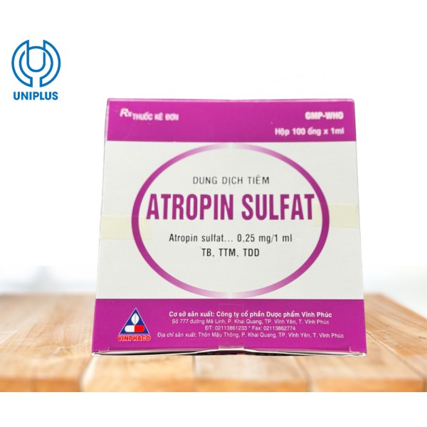 Dung dịch tiêm truyền Atropin Sulfat 