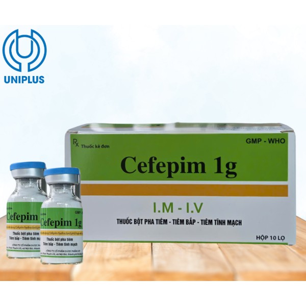 Dung dịch tiêm truyền  Cefepim 1g 