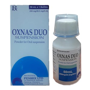 Thuốc kháng sinh Oxnas Duo Suspention 50ml  dạng hỗn dịch