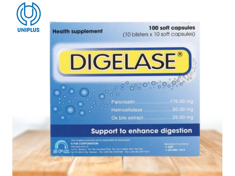 Thực phẩm bảo vệ sức khỏe hỗ trợ tiêu hóa Digelase