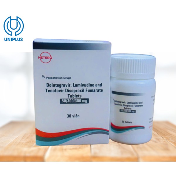 Thuốc HETERO Dolutegravir Lamivudine Tenofovir 50/300/300mg 