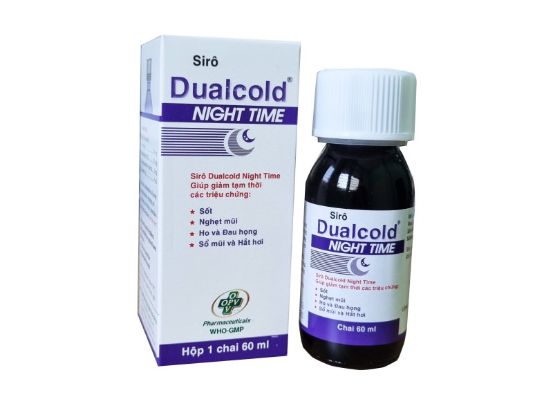 Siro Dualcold night time lọ 30ml 