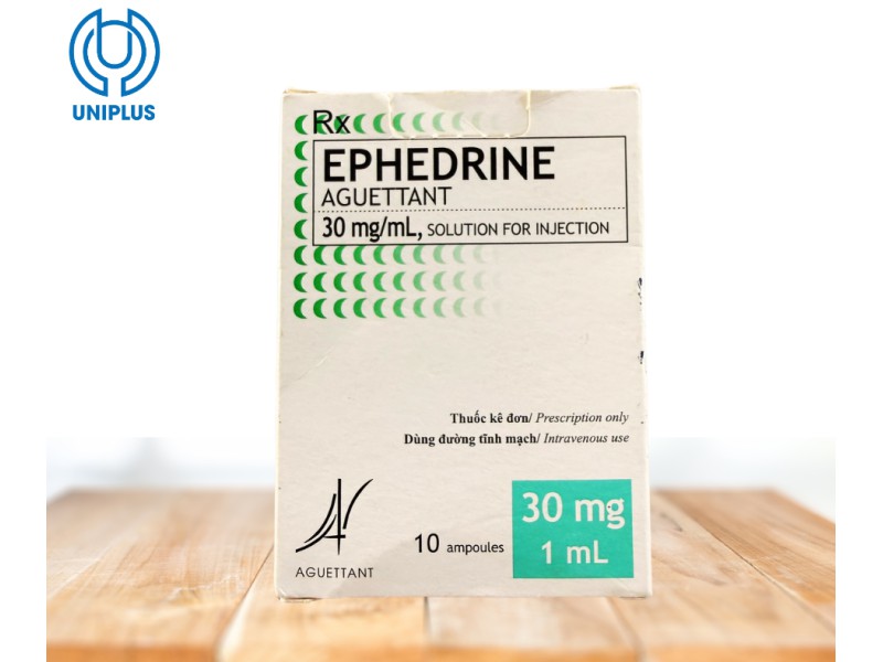 Dung dịch tiêm truyền Ephedrine Aguettant 30mg/ml