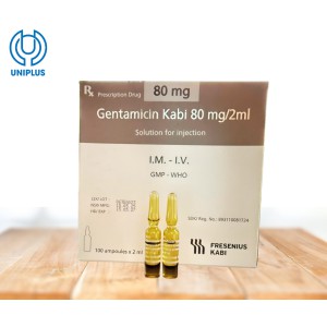 Dung dịch tiêm truyền Gentamicin Kabi 80 mg/2ml