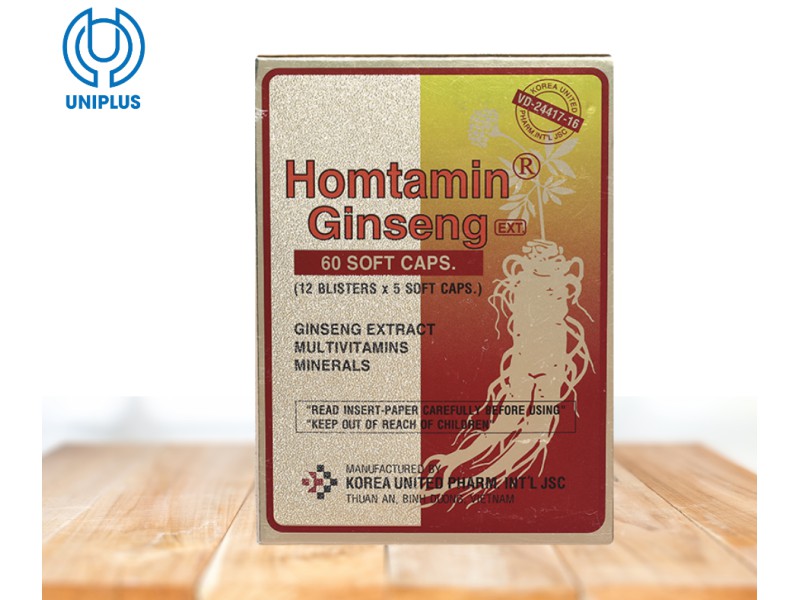 Thực phẩm bổ sung sức khỏe  Homtamin Ginseng Korea United