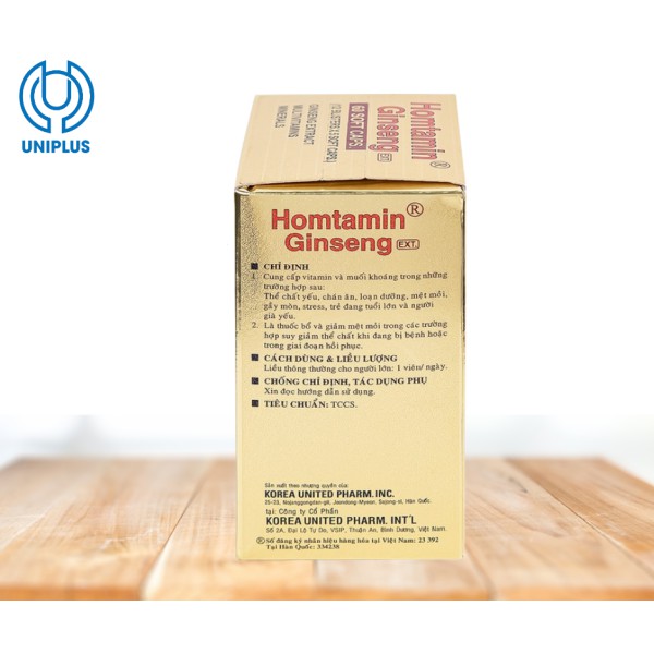 Thực phẩm bổ sung sức khỏe  Homtamin Ginseng Korea United