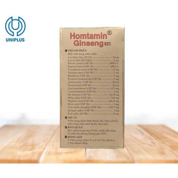 Thực phẩm bổ sung sức khỏe  Homtamin Ginseng Korea United