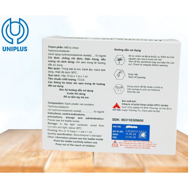 Dung dịch tiêm truyền Hycoba BFS 10mg 