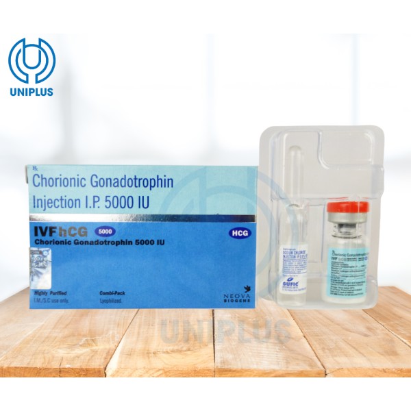 Thuốc IVF hCG 5000 IU dùng trong điều trị hiến muôn, rụng trứng 