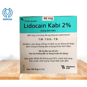 Dung dịch tiêm truyền Lidocain Kabi 2% 