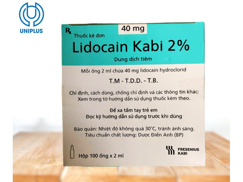 Dung dịch tiêm truyền Lidocain Kabi 2% 