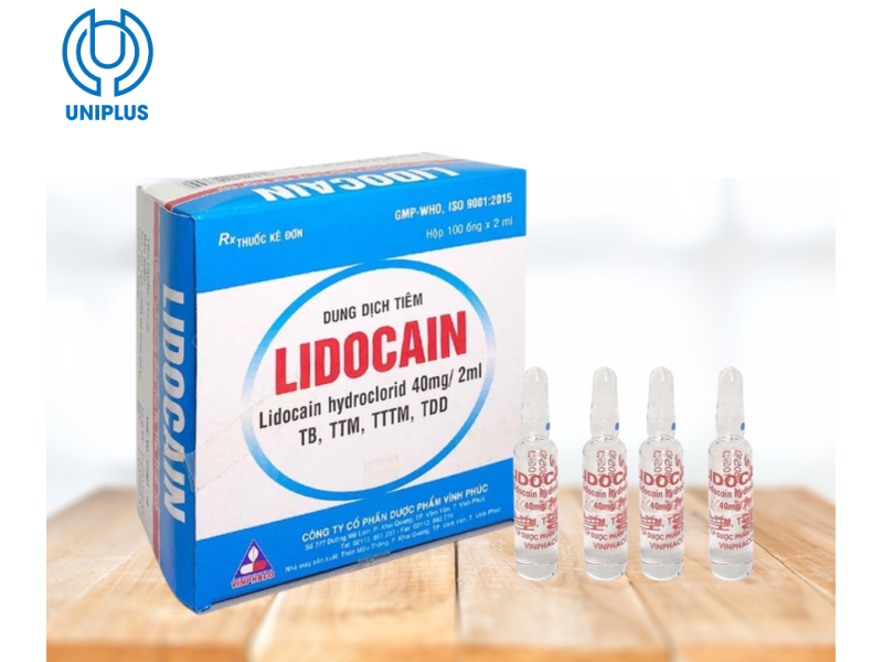 Dung dịch tiêm truyền Lidocain Vinphaco 40mg/2ml
