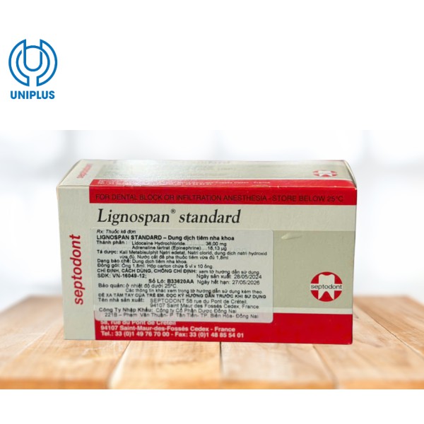 Dung dịch tiêm truyền Lignospan standard 