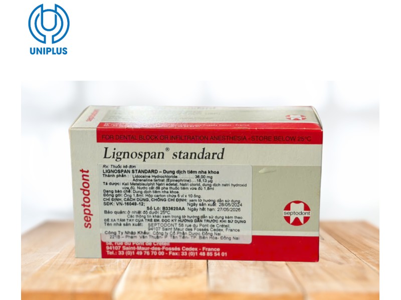 Dung dịch tiêm truyền Lignospan standard 