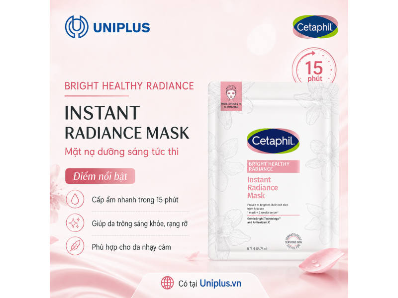 Mặt nạ dưỡng sáng và cấp ẩm Cetaphil Bright Healthy Radiance Instant Mask 