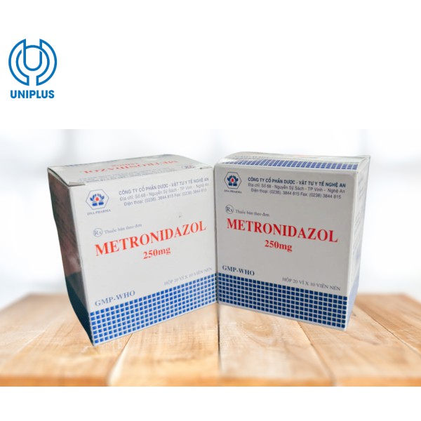 Thuôc kháng sinh Metronidazol 250mg 