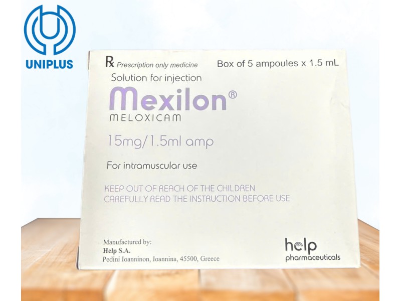 Dung dịch tiêm truyền Mexilon 15mg 